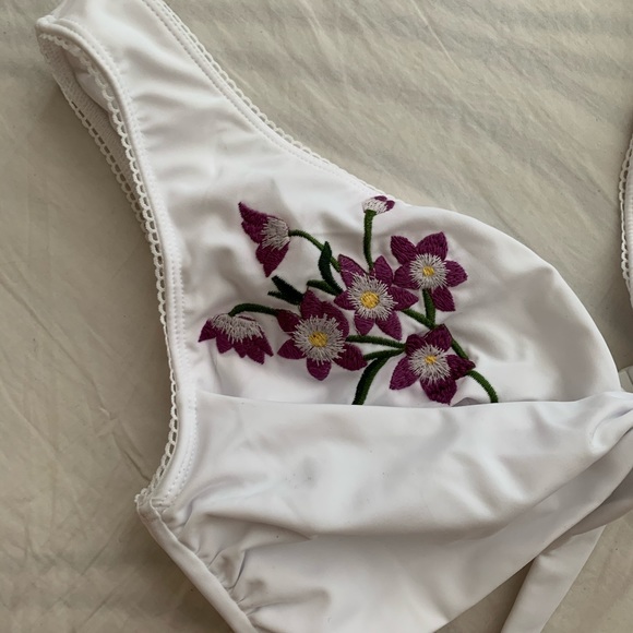 Embroidered Bikini Top | ASOS - Picture 2 of 6